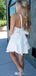Elegant Sleeveless Halter Sheath Short Mini Homecoming Dress,EPT491