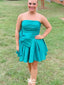 Elegant Strapless A-line Short Mini Homecoming Dress,EPT509