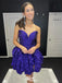 Elegant Strapless Sweetheart A-line Short Mini Homecoming Dress,EPT518