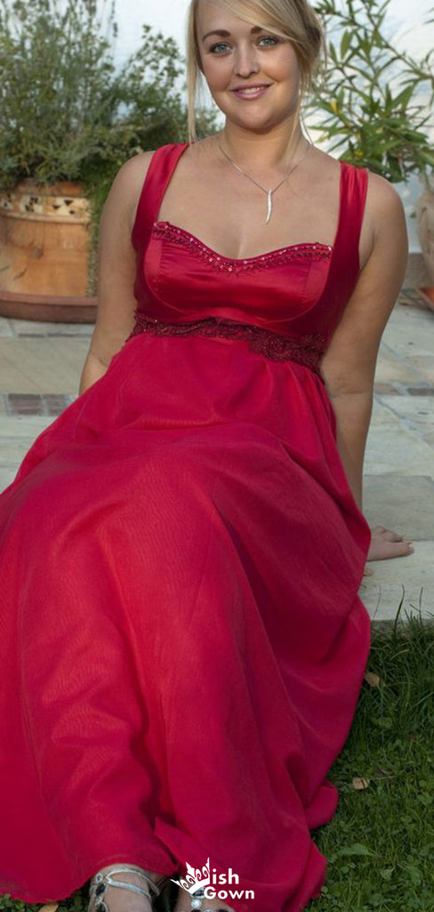 Elegant Spaghetti Strap A-line Long Prom Dress Ideas, Evening Party Dresses,WGP1664