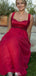 Elegant Spaghetti Strap A-line Long Prom Dress Ideas, Evening Party Dresses,WGP1664
