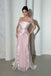 Elegant Pink Off-Shoulder Mermaid Long Prom Dress Ideas, Evening Party Dresses,WGP1757