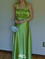 Elegant Halter A-line Long Prom Dress Ideas, Evening Party Dresses,WGP1681
