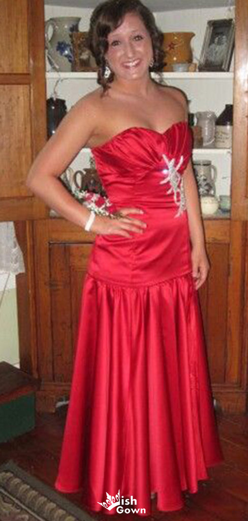 Elegant Strapless Sweetheart Sheath Long Prom Dress Ideas, Evening Party Dresses,WGP1686