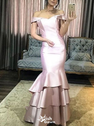 Gorgeous Off-shoulder Mermaid Long Prom Dress Ideas, Evening Party Dresses,WGP1690