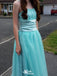Casual Spaghetti Strap A-line Long Prom Dress Ideas, Evening Party Dresses,WGP1696