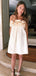 Casual Strapless A-line Short Mini Homecoming Dress,EPT535