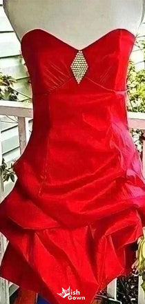 Sexy Strapless Sheath Short Mini Homecoming Dress,EPT536