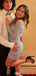 Casual Off-shoulder Sheath Short Mini Homecoming Dress,EPT541