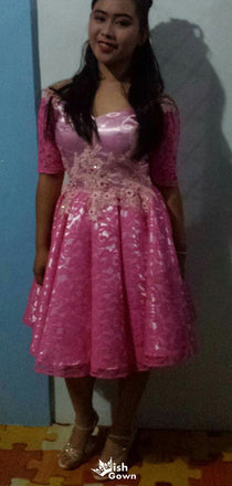 Unique Short Sleeves A-line Short Mini Homecoming Dress,EPT544