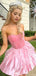 Elegant Strapless A-line Short Mini Homecoming Dress,EPT564