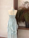 Elegant Blue Sweetheart A-Line Long Prom Dress Ideas, Evening Party Dresses,WGP1944