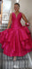 Elegant V-neck Sheath Long Prom Dress Ideas, Evening Party Dresses,WGP1771