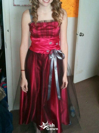 Unique Spaghetii Strap A-line Short Mini Homecoming Dress,EPT604