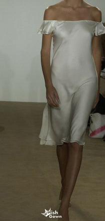 Casual Off-shoulder A-line Short Mini Homecoming Dress,EPT607