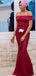 Elegant Mermaid Off Shoulder Popular Cheap Maxi Long Wedding Guest Bridesmaid Dresses,WGM280