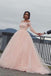 Elegant Pink Long Sleeve Lace Mermaid Long Wedding Dresses With Sweep Trailing,WDH178