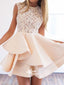 Lace Unique Style Lovely Cheap Graduation School Homecoming Prom Dress, BD0666