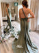 Chic Convertible Soft Satin Backless Long Mermaid Bridesmaid Dresses, WGM101